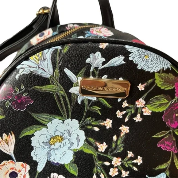 BIG BUDDAH Floral Backpack in Black -- GORGEOUS!!!! - Picture 2 of 8